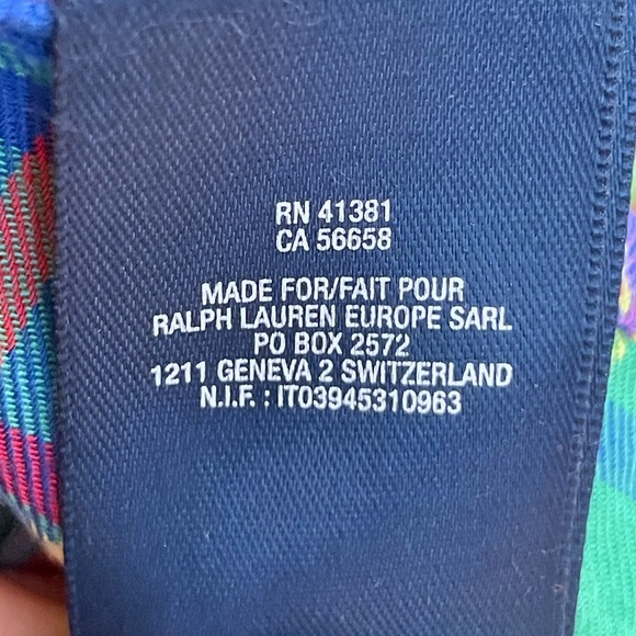 Ralph Lauren kids multicolour flannel long sleeve button shirt with ruffles - Picture 13 of 15